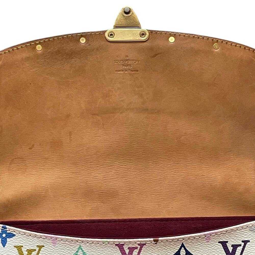 Louis Vuitton Murakami White Multicolor Monogram Sologne Shoulder Bag - Picture 14 of 16